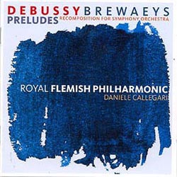 Graphic CD inlay card 'Brewaeys - Debussy Preludes