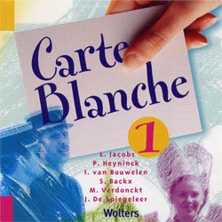 Graphic CD inlay card 'Carte Blanche 1'
