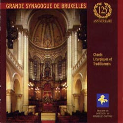 Graphic CD inlay card 'Grande Synagoge De Bruxelles - Chants Liturgiques Et Traditionelles'