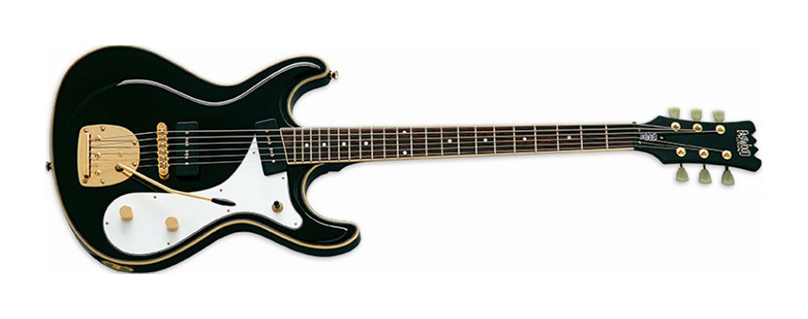 Eastwood Guitars - Sidejack Baritone DLX Black 