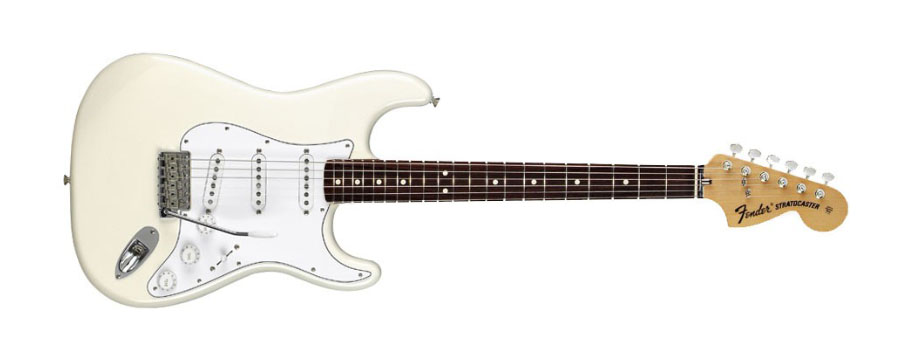 Photo Fender Standard Stratocaster® - Olympic White (naturally aged) RW