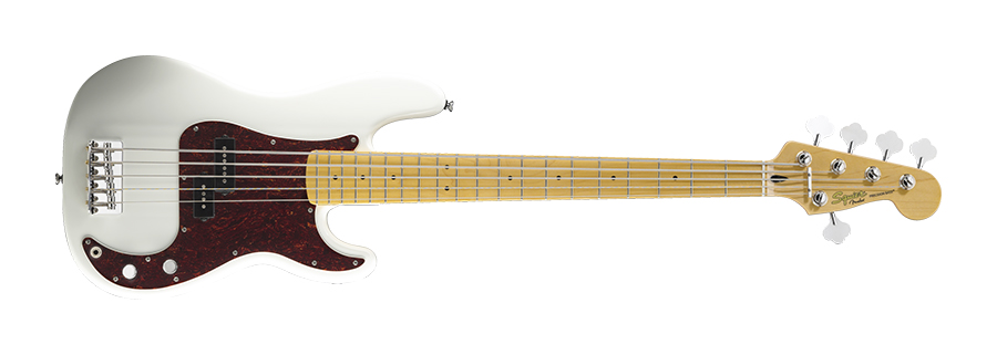 Photo Squier by Fender - Vintage Modified Precision Bass® V Olympic White