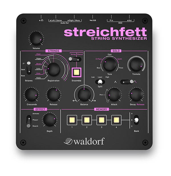 waldorf streichfett string synthesizer module