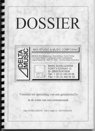 Photo logo Delta Music on bank dossier