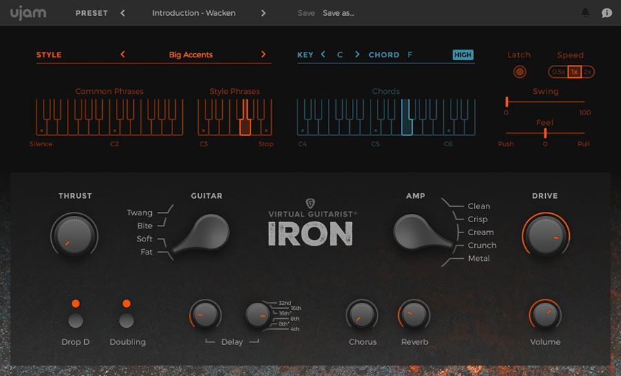 Screenshot Virtual Gitarist IRON